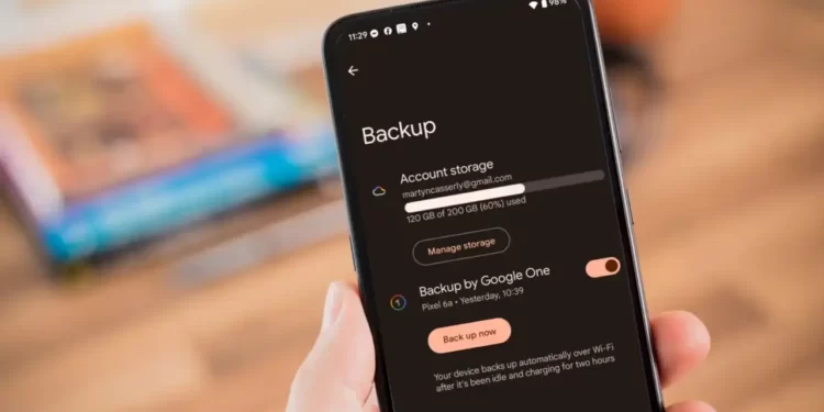 Android yedekleme verilerinin Google Hesabı depolama alanına dahil edilmesi