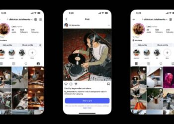 Etiketli bir paylaşımın Instagram profil ızgarasına eklenmesini gösteren temsili illüstrasyon