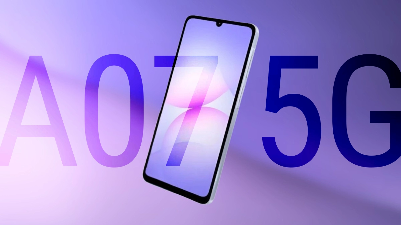 Samsung Galaxy A07s akıllı telefonun resmi ürün görseli