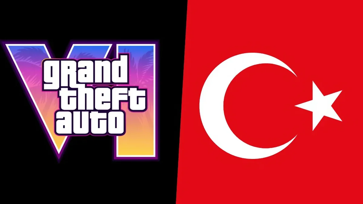 GTA 6 için Türkçe dil desteği iddiasını temsil eden oyun kumandası ve şehir silüeti illüstrasyonu