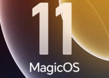 Honor akıllı telefonunda MagicOS 11 beta programını temsil eden arayüz illüstrasyonu