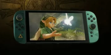 Televizyona bağlı Nintendo Switch 2 docku ve VRR destekli oyun görüntüsünü gösteren temsili görsel