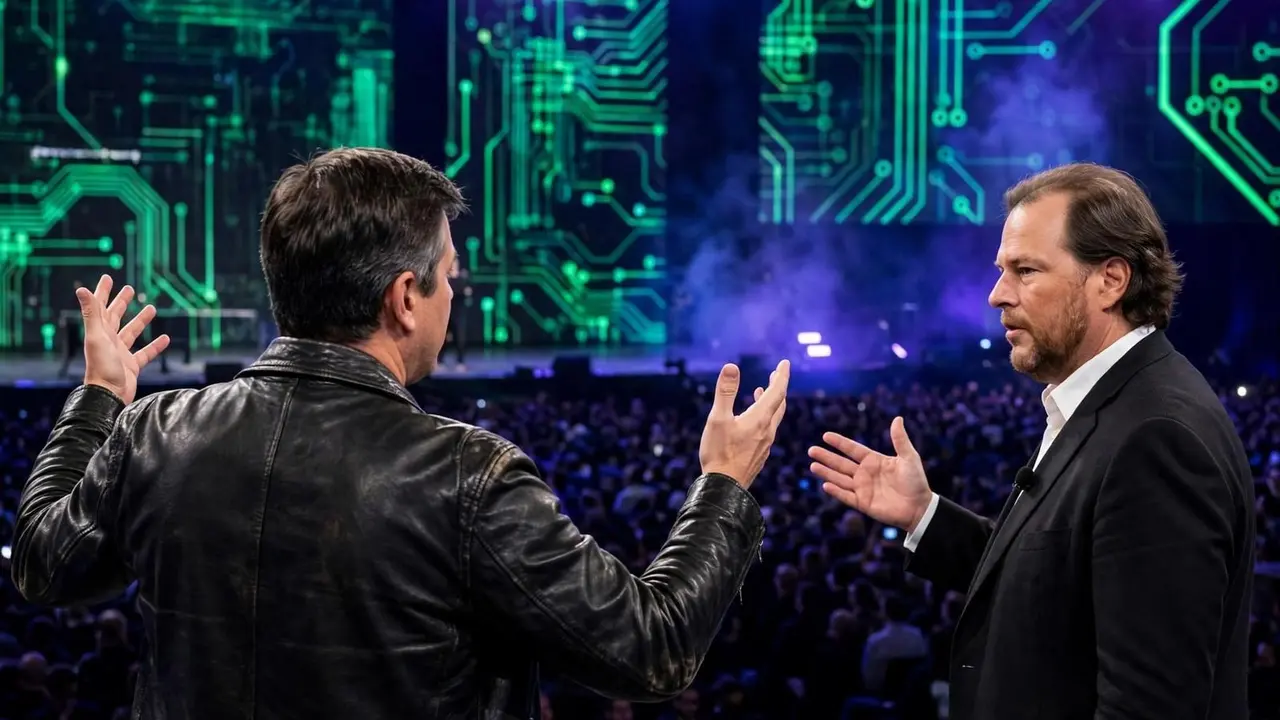 Nvidia CEO'su Jensen Huang Dreamforce konferansında konuşuyor