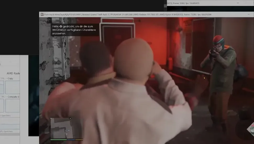 PS5 oyunlarının PC üzerinde emülasyon yoluyla çalışmasını temsil eden bilgisayar ve oyun kolu görseli