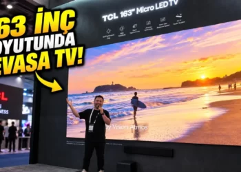 TCL’nin IFA 2026 standında sergilenen büyük ekran TV ve akıllı ev teknolojilerini temsil eden görsel