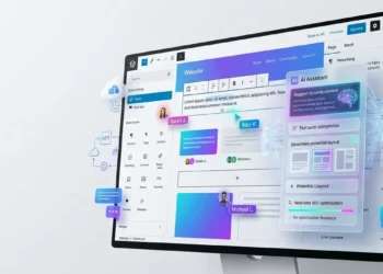 Automattic’teki yönetim değişimini temsil eden kurumsal toplantı illüstrasyonu